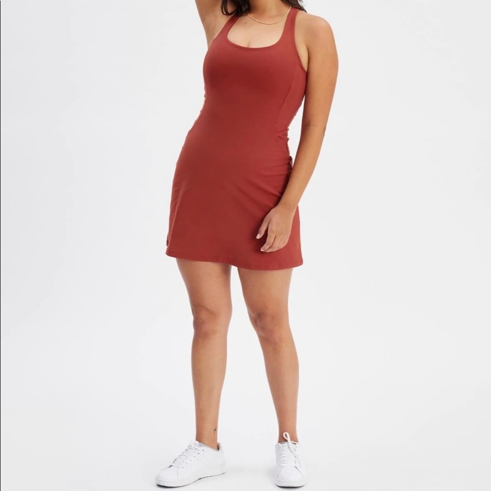 Girlfriend Collective Paloma Racerback Ember Dress